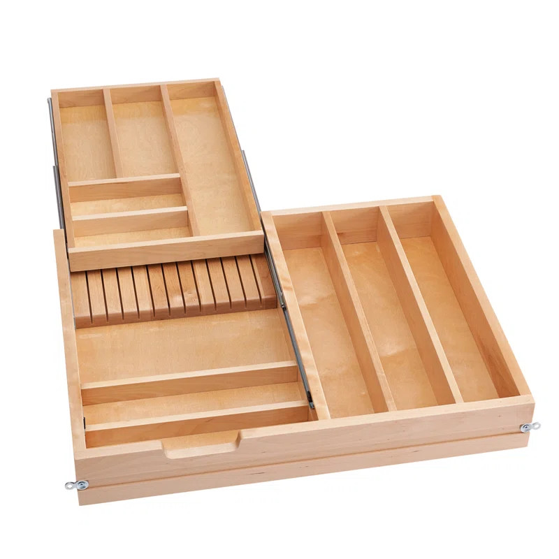Rev-A-Shelf Tiered Cutlery Drawer Organizer with Soft-Close | Wayfair North America