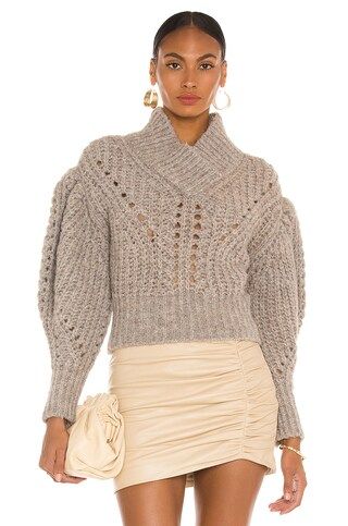 IRO Qualya Sweater in Beige & Stone Grey from Revolve.com | Revolve Clothing (Global)