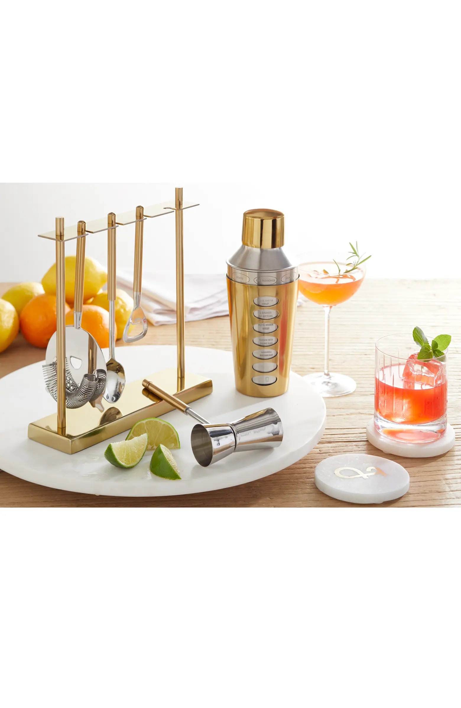 at Home Marble & Acacia Wood Lazy Susan | Nordstrom