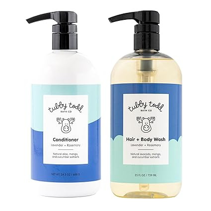 TUBBY TODD Hair Duo - Baby Shampoo and Conditioner Set - Gentle & Moisturizing Hair Care - Hypoal... | Amazon (US)