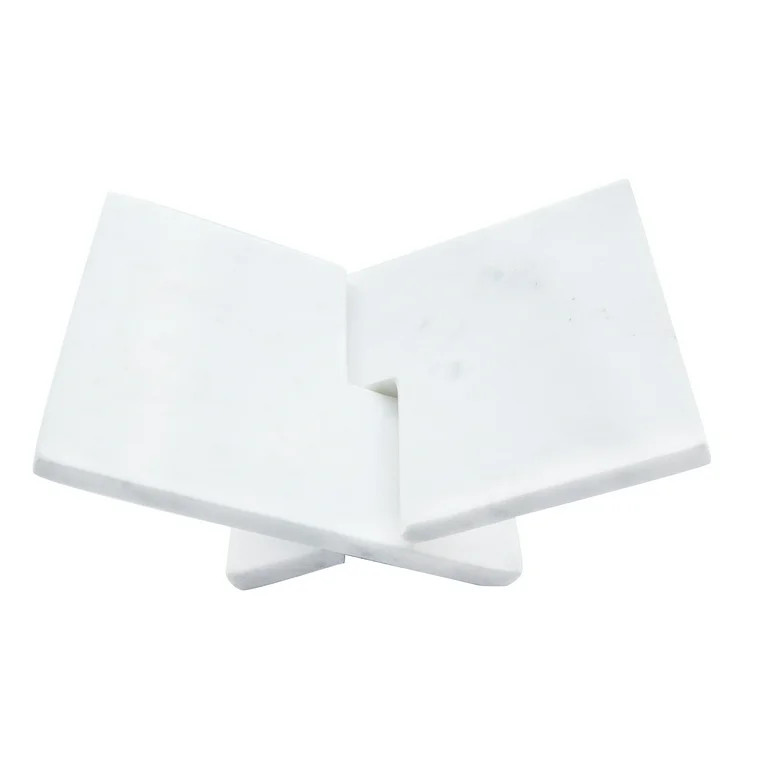 Bloomingville Decorative Marble Book Holder, White | Walmart (US)