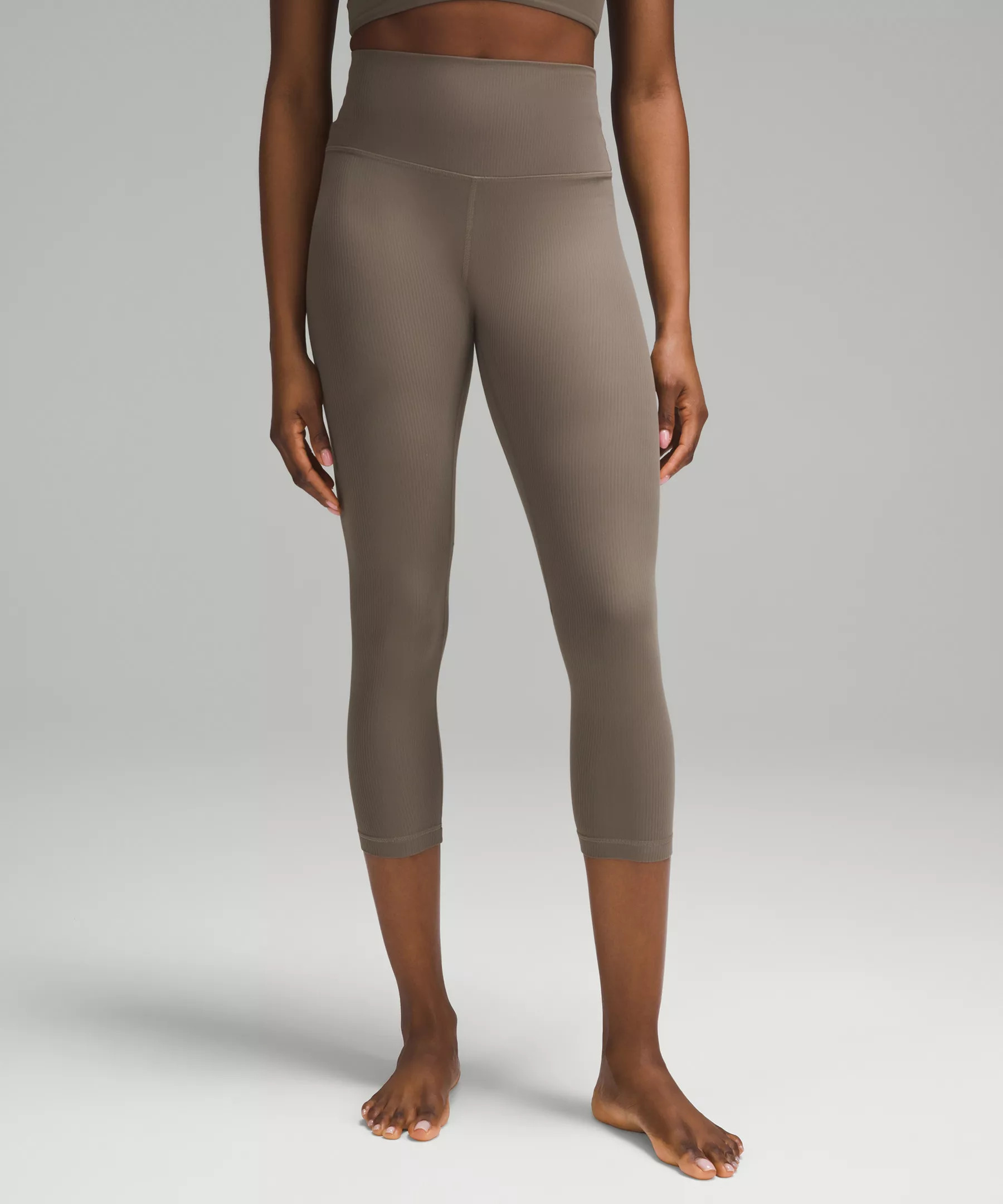 lululemon Align™ High-Rise Ribbed Crop 23" | Women's Capris | lululemon | Lululemon (US)
