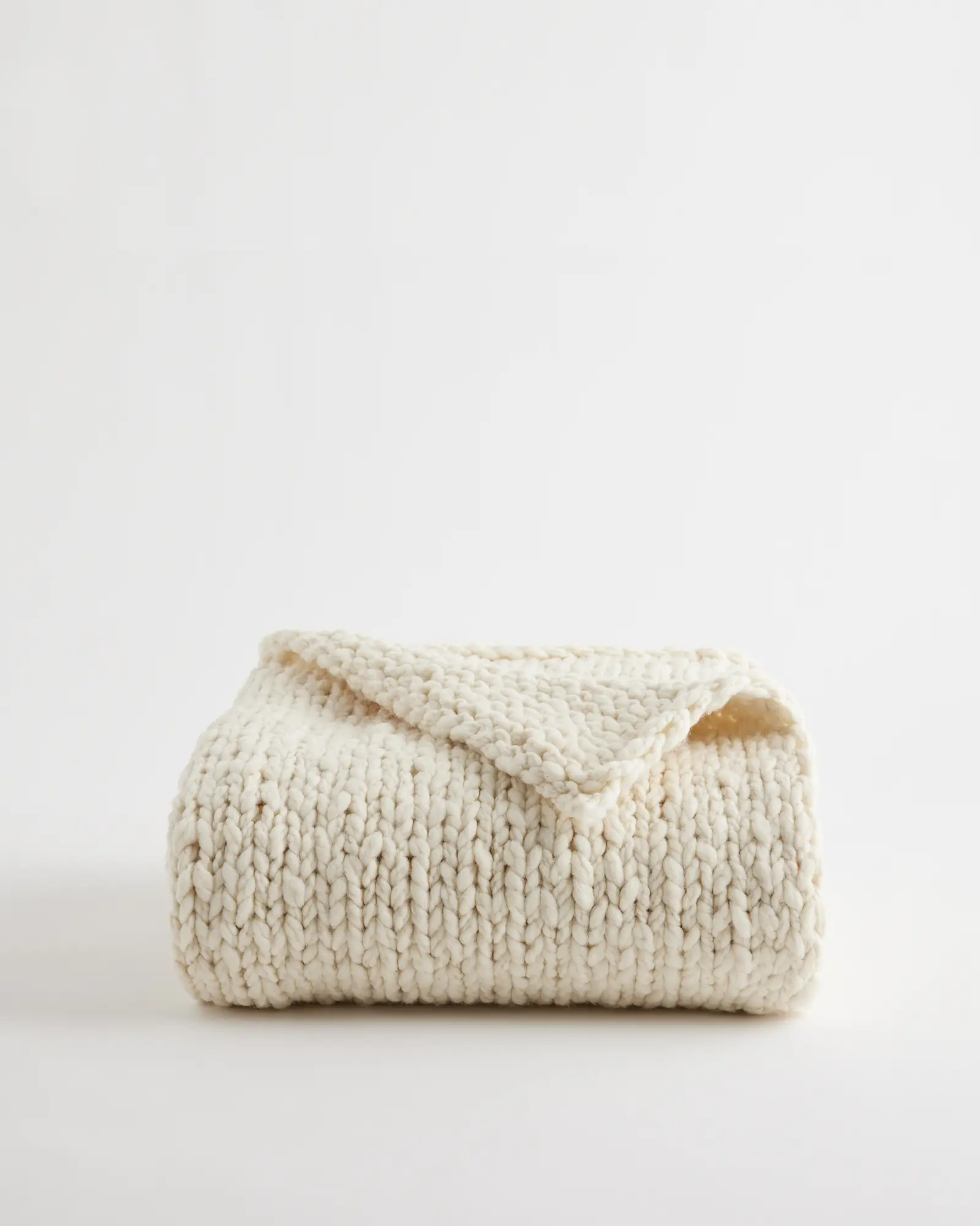 Chunky Hand Knit Wool Throw | Quince