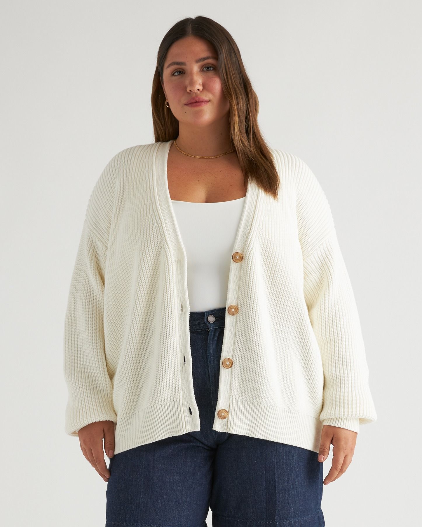 100% Organic Cotton Oversized Boyfriend Cardigan | Quince