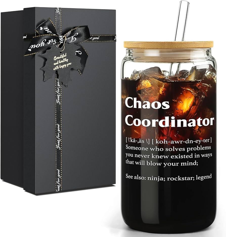 Chaos Coordinator, Boss Gifts for Women Thank You Gifts for Coworkers on Birthday Christmas Boss ... | Amazon (US)