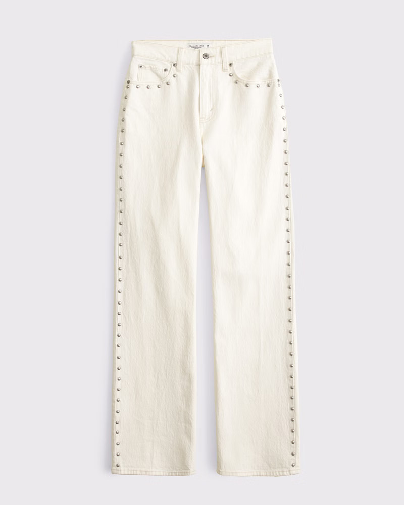 Women's Curve Love High Rise 90s Relaxed Jean | Women's Clearance | Abercrombie.com | Abercrombie & Fitch (US)