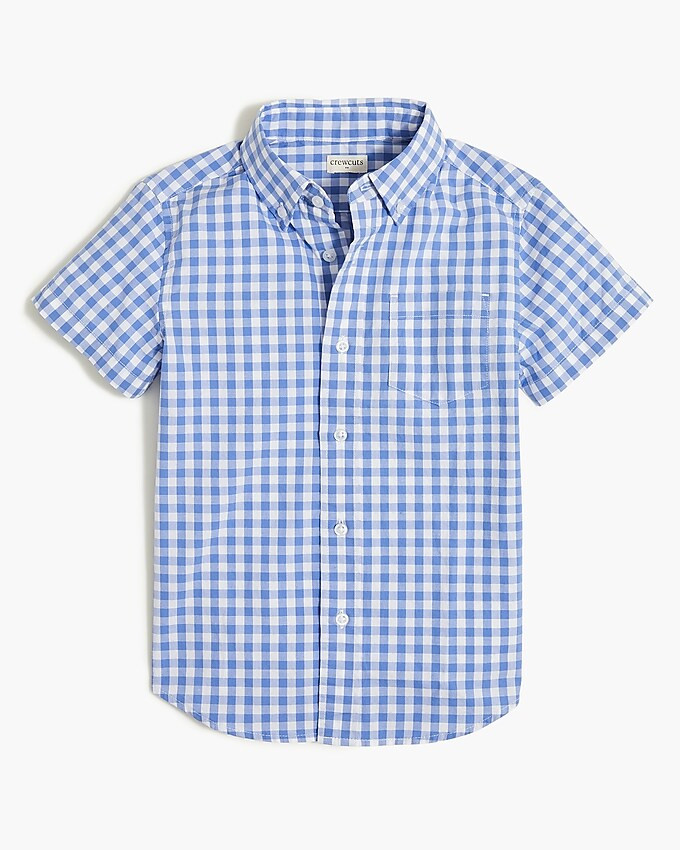 Boys' gingham washed shirt | J.Crew Factory