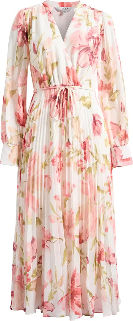 Saskia Long Sleeve Faux Wrap Dress | Nordstrom