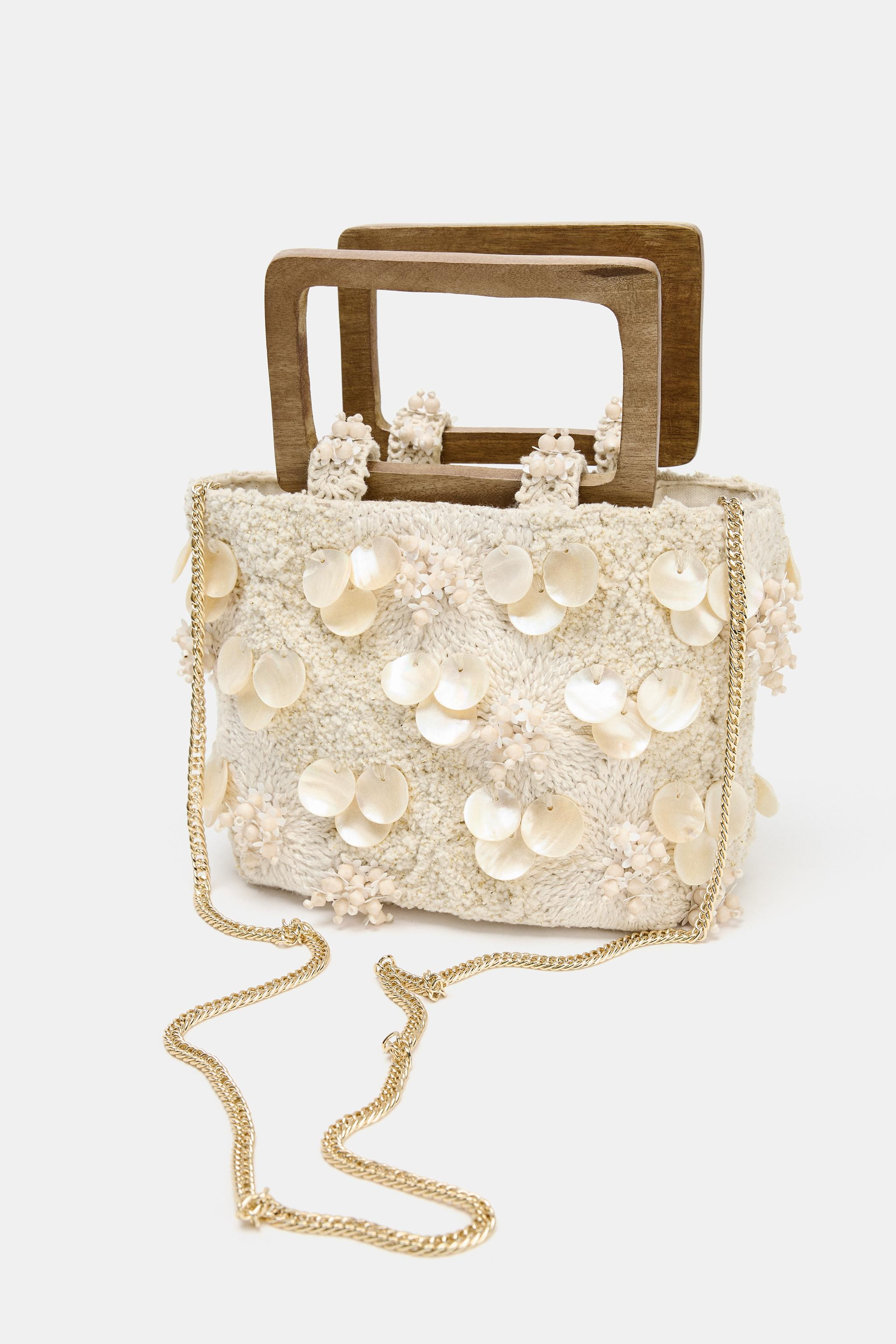 PEARLESCENT DETAIL HANDBAG | Zara IT