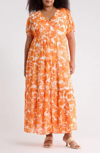 Tangelo Floral Print Maxi Dress | Nordstrom