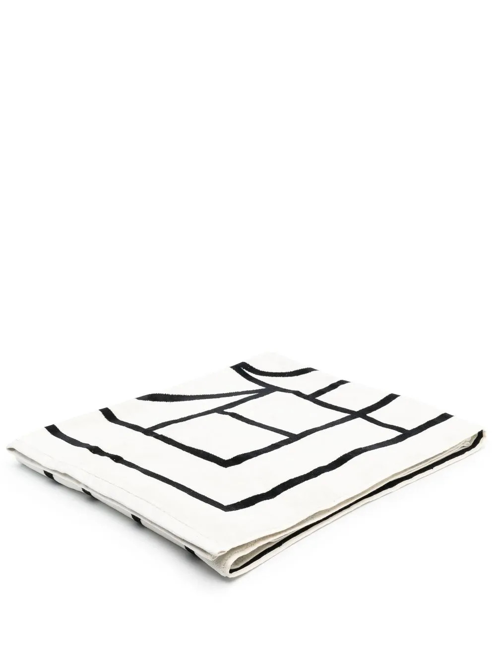 logo-jacquard beach towel | Farfetch Global