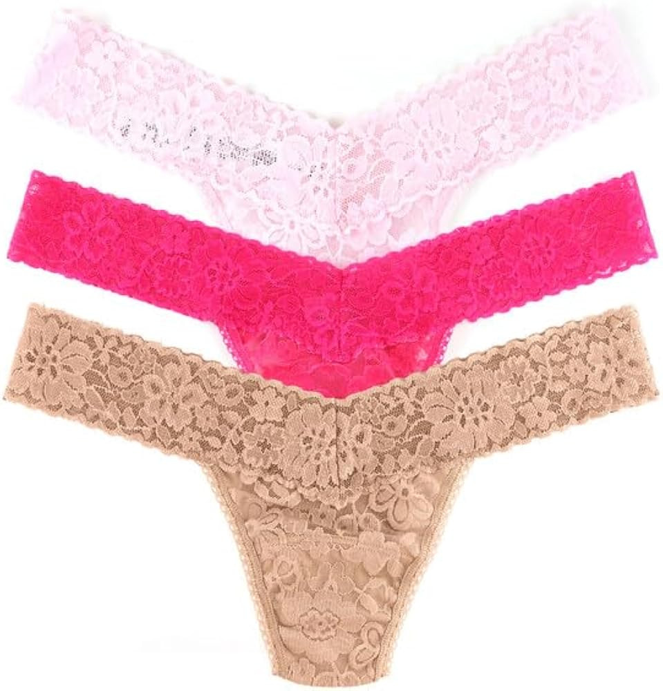hanky panky 3PK LOW RISE THONGS IN POLYBAG | Amazon (US)