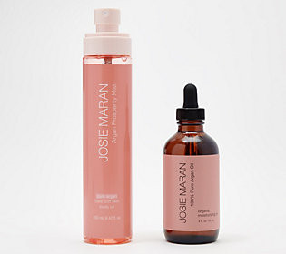 A-D Josie Maran Argan Oil Serum &Mist SupersizeAuto-Delivery | QVC