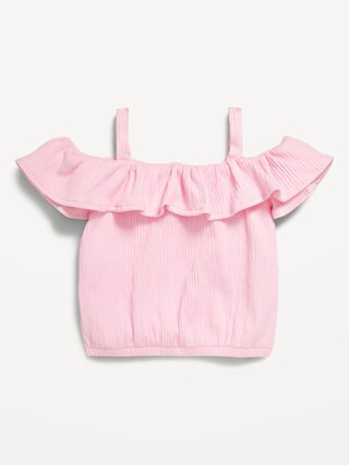 Off-The-Shoulder Ruffled Jacquard-Knit Top for Baby | Old Navy (US)