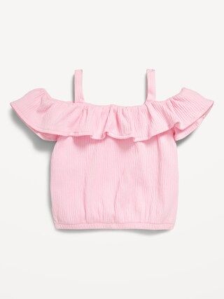 Off-The-Shoulder Ruffled Jacquard-Knit Top for Baby | Old Navy (US)