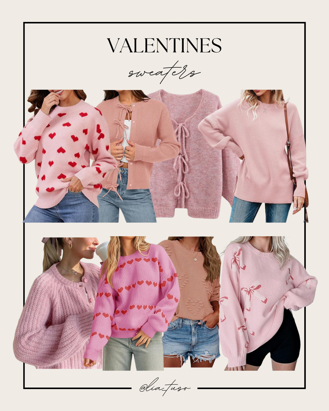 Valentines Sweaters // Valentines Day Sweaters// Sweaters // Valentines Day Outfit// Pink Sweaters // Valentines Day Pink Sweaters // Womens Cute Heart Love Print Valentine Sweater Tops // Womens Cardigan Sweater Button Down // Lumister Cute Oversized Cardigan Sweaters for Women // Womens Sweaters //Cardigan Sweaters for Women // Womens Oversized Tunic Sweaters // Valentine Heart Sweater for Women // Womens Oversized Cute Bow Tie Sweater // Womens Heart Sweater Valentine Crew Neck

#ValentinesSweaters #ValentinesDaySweater 

 #LTKSeasonal #LTKFindsUnder50 #LTKStyleTip