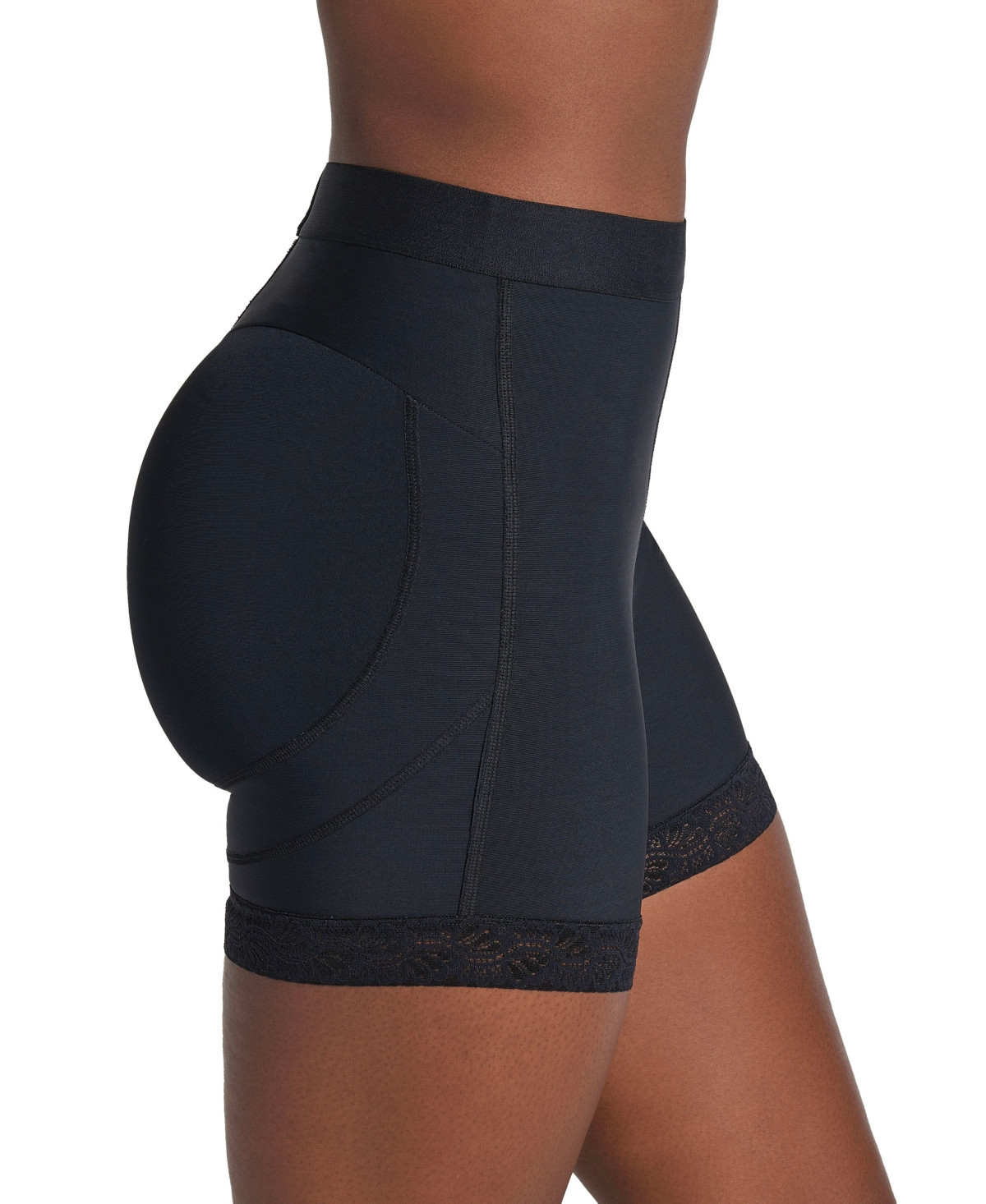 Leonisa Women's Mid-Rise Sculpting Butt Lifter Shaper Shorts 012983 - Black | Macy's