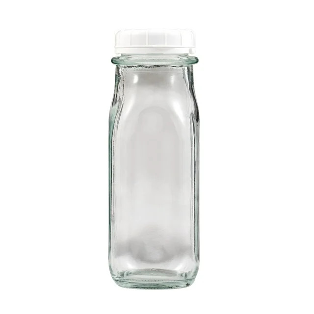Plaid Surfaces Glass Milk Bottle, 9.46 oz Clear Customizable Bottle for DIY Arts and Crafts Proje... | Walmart (US)
