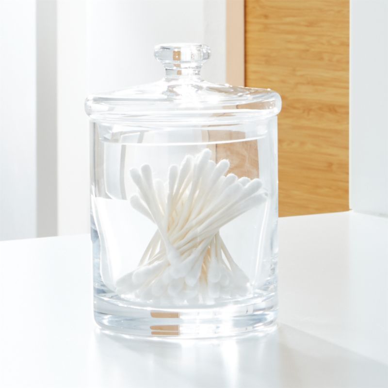 Small Glass Canister + Reviews | Crate & Barrel | Crate & Barrel