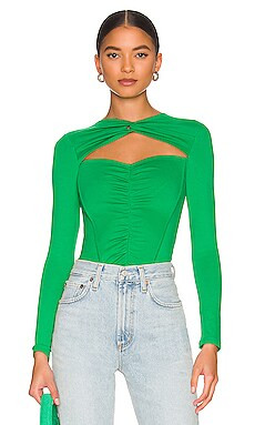 superdown Gabby Cut Out Top in Green from Revolve.com | Revolve Clothing (Global)