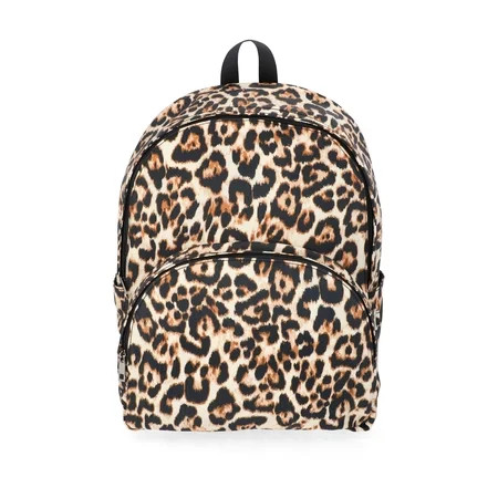 No Boundaries Women's Dome Backpack, Natural Leopard | Walmart (US)