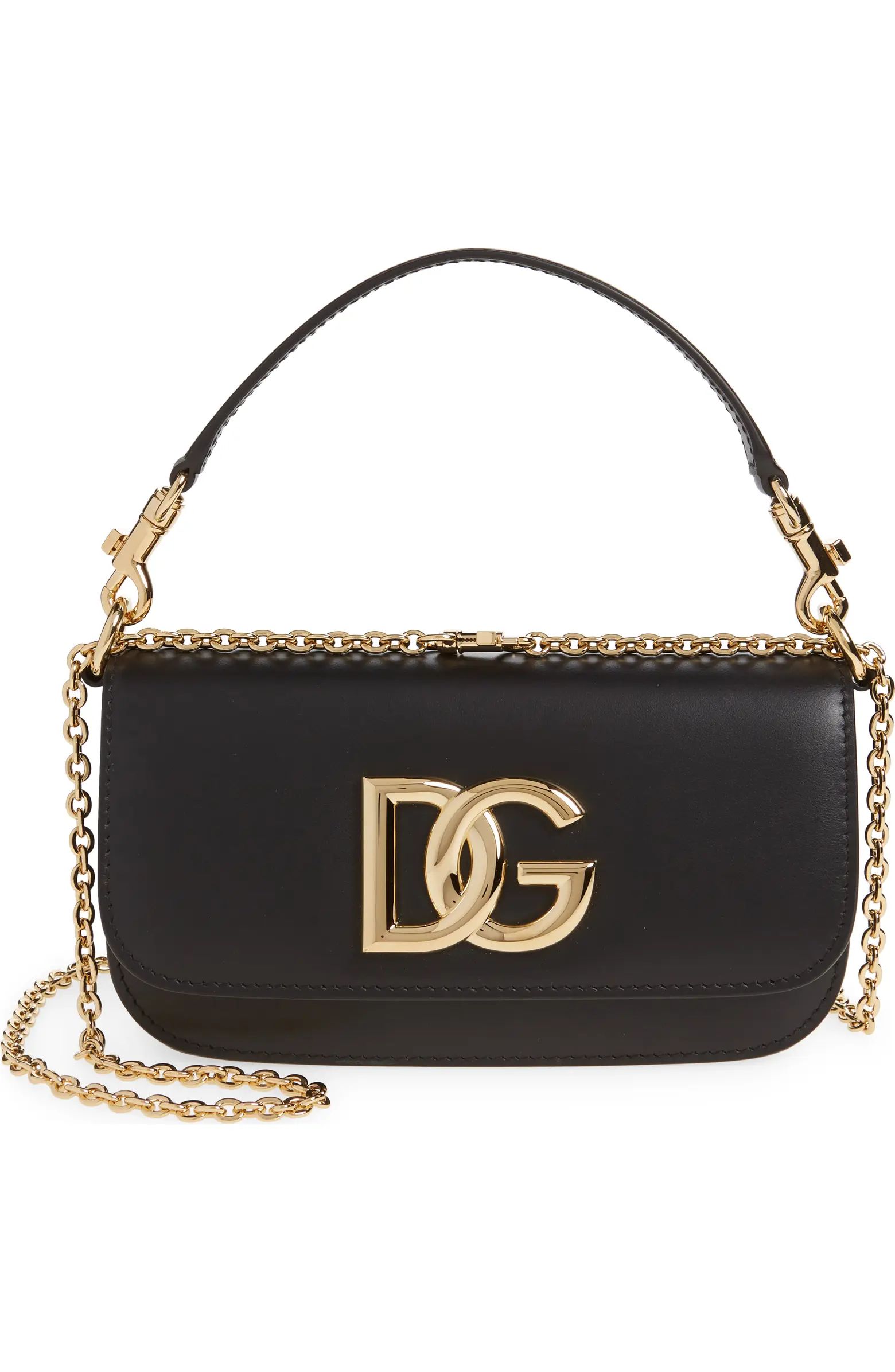 Dolce&Gabbana 3.5 Leather Top Handle Bag | Nordstrom | Nordstrom
