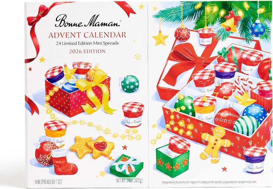 Bonne Maman Advent Calendar 2026, 24 Mini Jam Jars, Holiday Gift | Amazon (US)