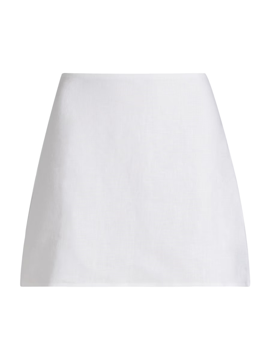 Veranda Linen Miniskirt | Saks Fifth Avenue