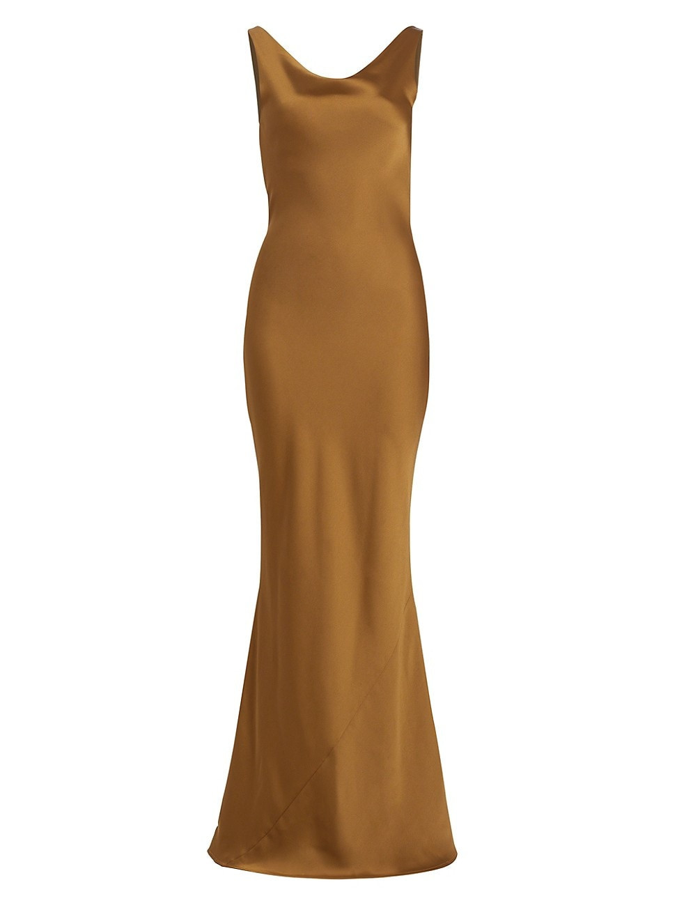 Women's Maria Cowl Satin Gown - Woods - Size Medium | Saks Fifth Avenue