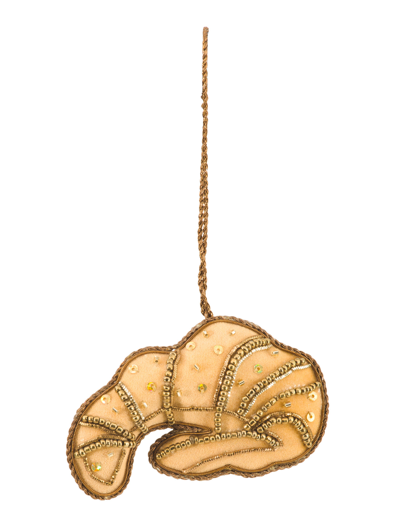 3.5in Croissant Hand Beaded Ornament | Pillows & Decor | Marshalls | Marshalls