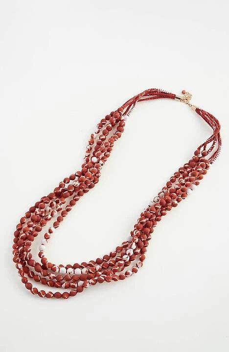 Pure Jill Tie-Dye-Print Multistrand Necklace | J. Jill