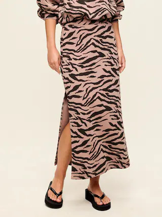 High-Waisted Bounce Fleece Maxi Skirt | Old Navy (US)