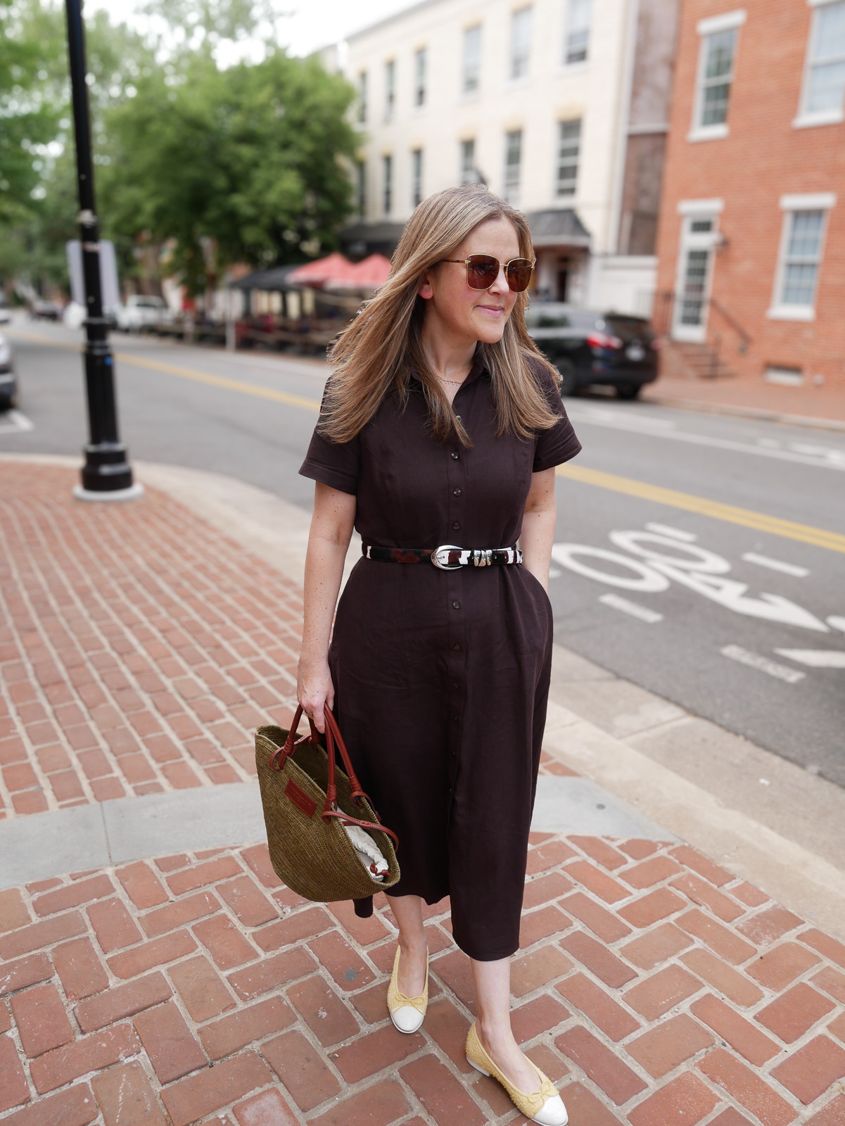 This versatile linen dress is perfect for work or even as a beach cover up. I love the idea of styling this with a scarf that has summer details on it, so I linked one here! Wear with espadrilles, sandals, or ballet flats. This dress also comes in other colors liked red 

 #LTKdayinmylife #LTKmomlife #LTKSeasonal