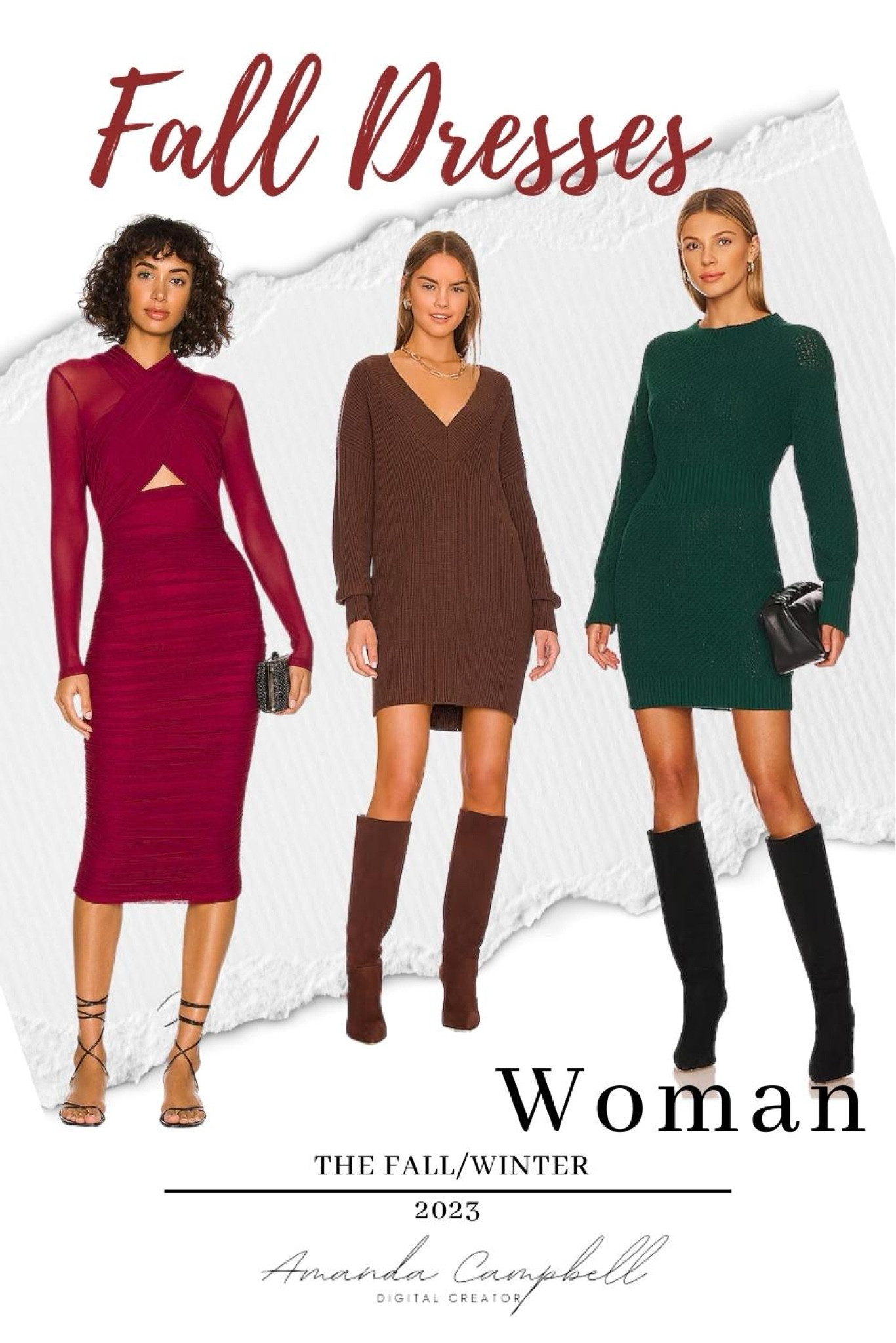 Fall dresses this season embrace a rich palette of trending colors for warmth and style.

1. **Deep Burgundy**: Elegant and reminiscent of changing leaves, deep burgundy dresses come in various styles, versatile for formal and casual events.

2. **Forest Green**: Earthy and calming, forest green adds a touch of nature, ideal for a forest walk or family gathering.

3. **Mustard Yellow**: Capturing the essence of falling leaves, it adds vibrant energy, perfect for daytime events or autumn weddings.

4. **Rust Orange**: Mimicking the warmth of the season, it's great for cozy gatherings and outdoor festivities.

5. **Navy Blue**: A classic, versatile choice that offers sophistication and transitions from day to night.

6. **Mauve Purple**: Soft and romantic, ideal for special occasions and date nights.

7. **Slate Gray**: Understated and neutral, pairs well with various accessories for office or cocktails.

8. **Terracotta**: Embracing the warmth of the earth, perfect for rustic and cozy looks.

These trending colors reflect the diverse beauty of autumn, offering something for every fashion-conscious individual. Whether you prefer bold or subdued, these shades complement the falling leaves and make your fashion choices as varied as the season itself.
#fall #falldresses #lookinggood #feelinggood #fallstyle #fashion #fashionable 

#LTKstyletip #LTKGiftGuide #LTKSeasonal