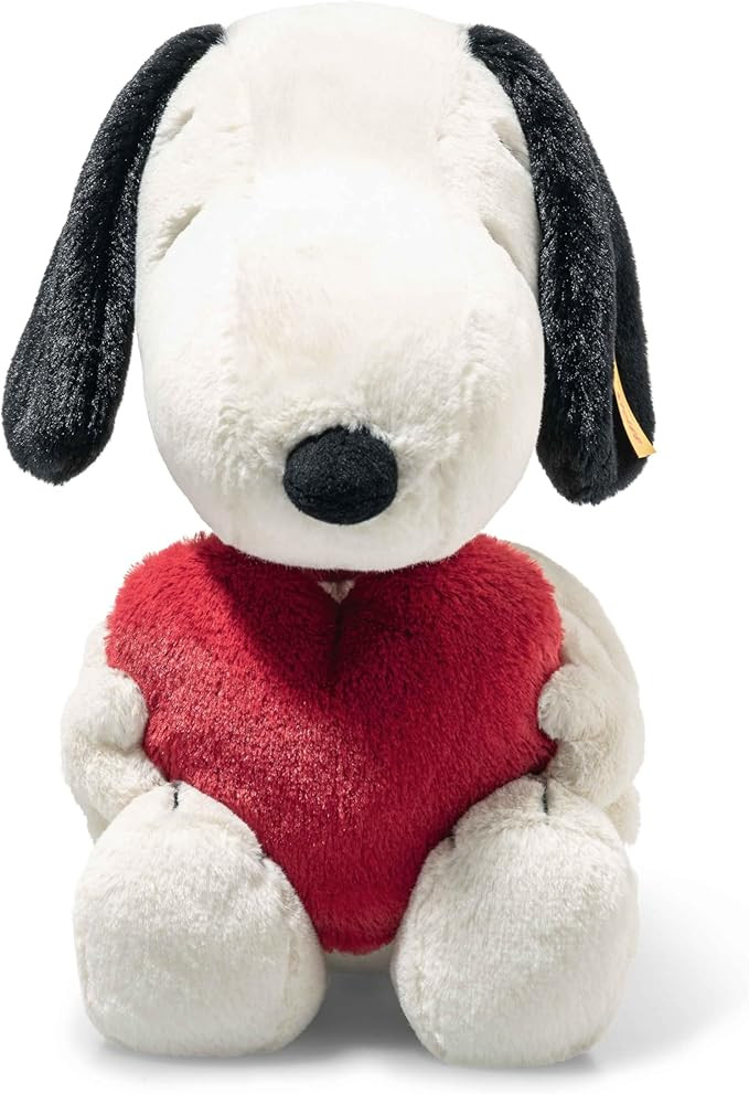Steiff Snoopy Officially Licensed Love - Soft Plush Dog Toy Stuffed Animal Holding Red Heart Prem... | Amazon (US)