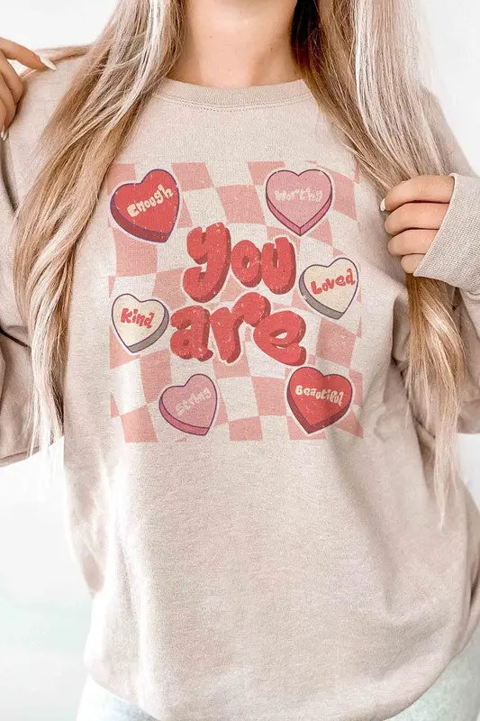 YOU ARE Graphic Sweatshirt - Casual Chic Boutique | Casual Chic Boutique