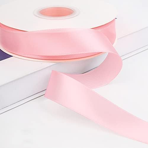 1 inch Polyester Satin Ribbon Light Pink - 100 Yard Spool, Perfect for Wedding, Birthady, Baby Sh... | Amazon (US)
