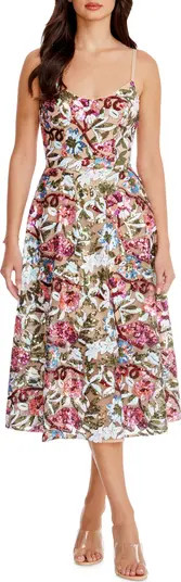 Uma Sequin Floral Cocktail Dress | Nordstrom