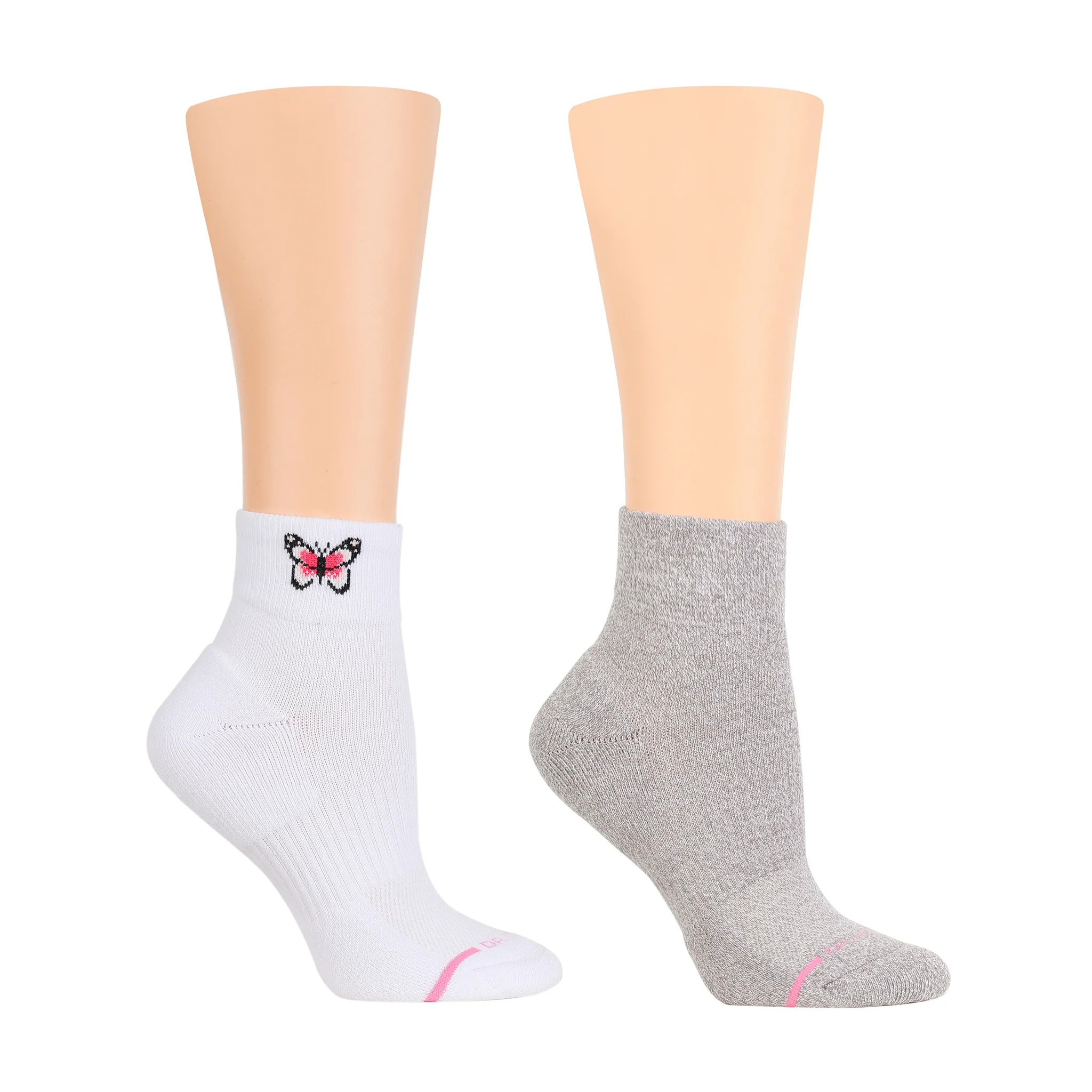 Placed Butterfly | Quarter Compression Socks For Women | Dr. Motion
