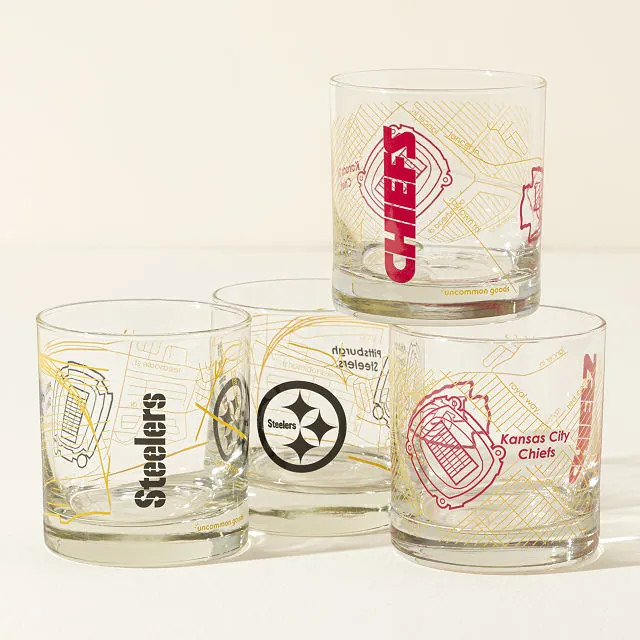 Your NFL City Rocks Glass - Set of 2, Chicago Bears | UncommonGoods
