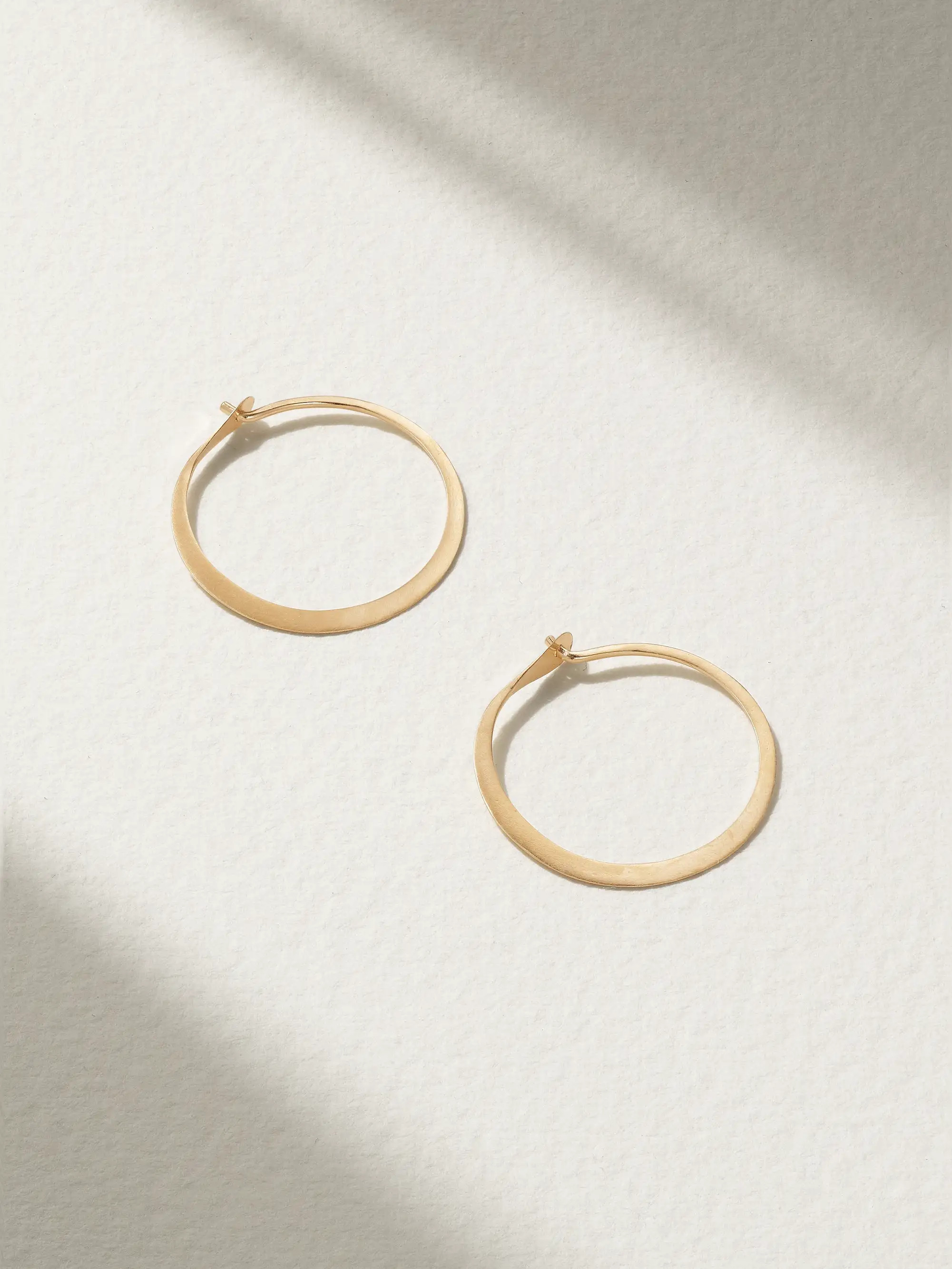14-karat gold hoop earrings | NET-A-PORTER (US)
