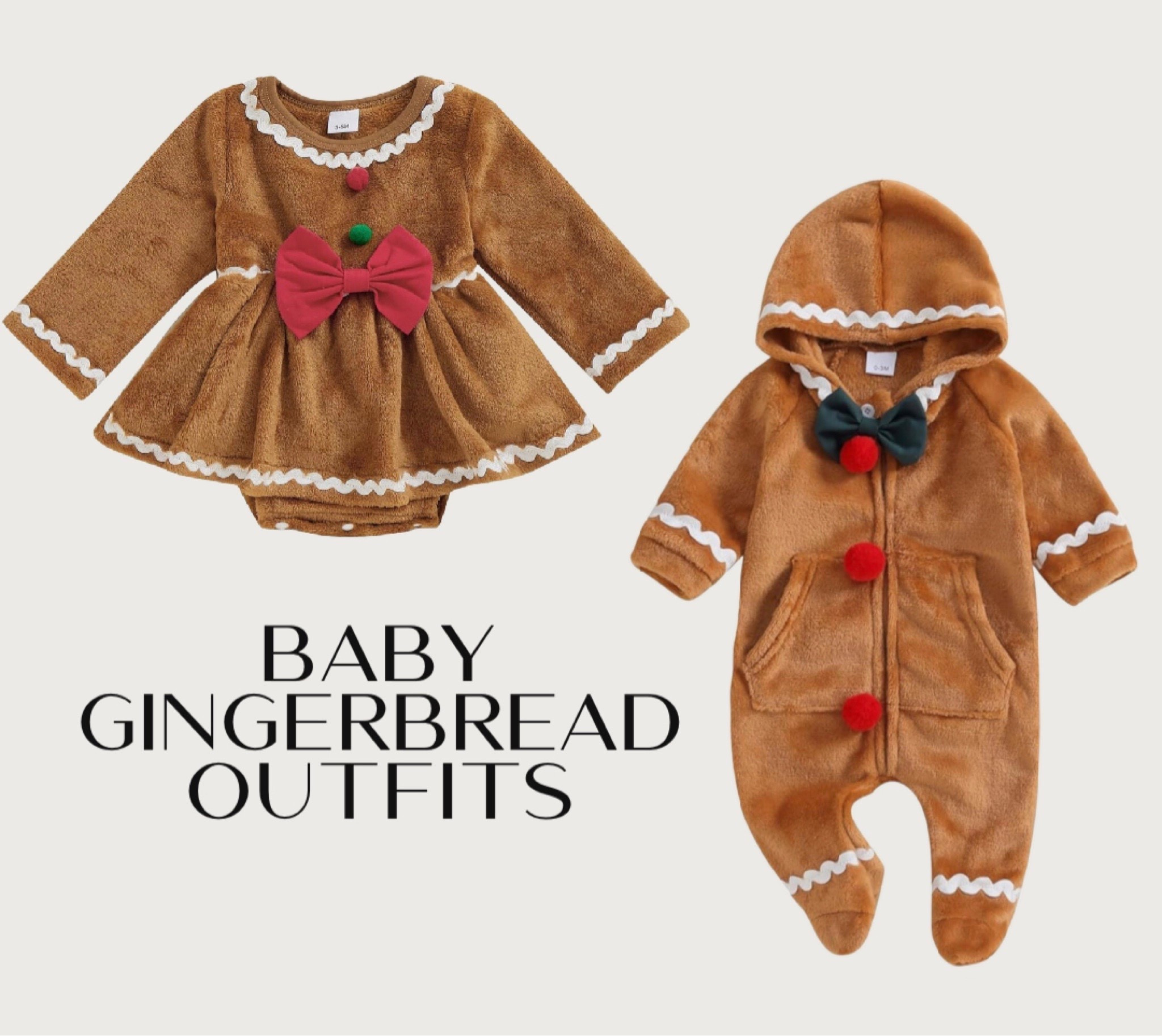 Gingerbread outfits 

#LTKKids #LTKBaby #LTKFamily