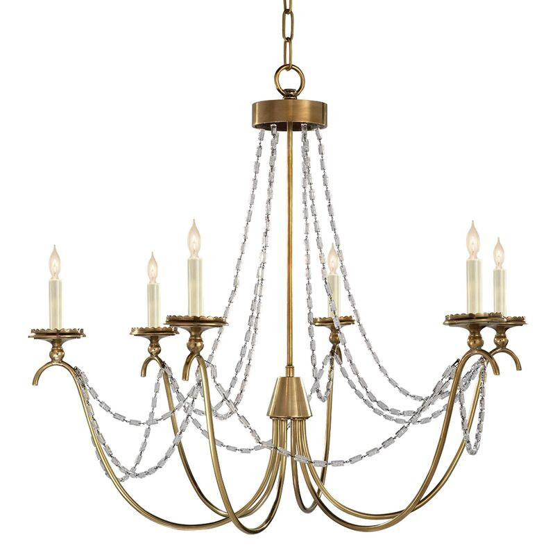 Marigot Chandelier, Antique Brass | One Kings Lane
