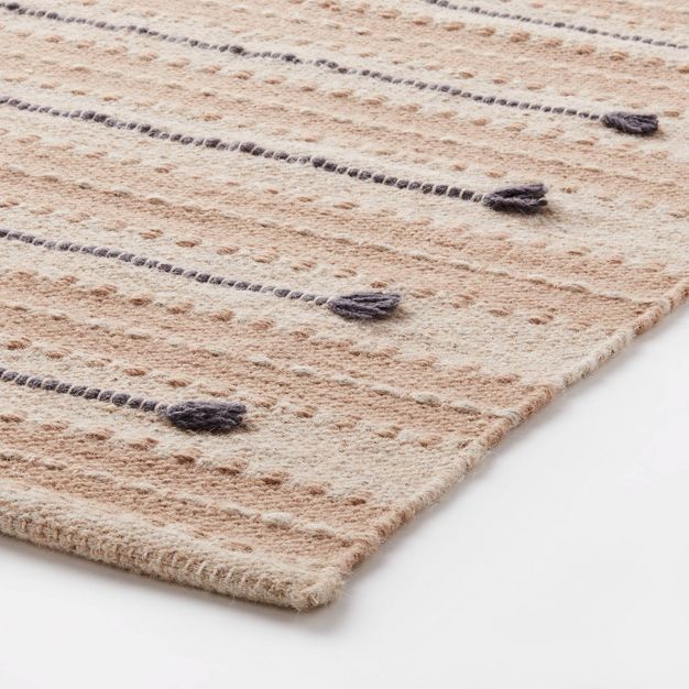 Striped/Clipped Yarn Rug Beige - Threshold™ designed with Studio McGee | Target