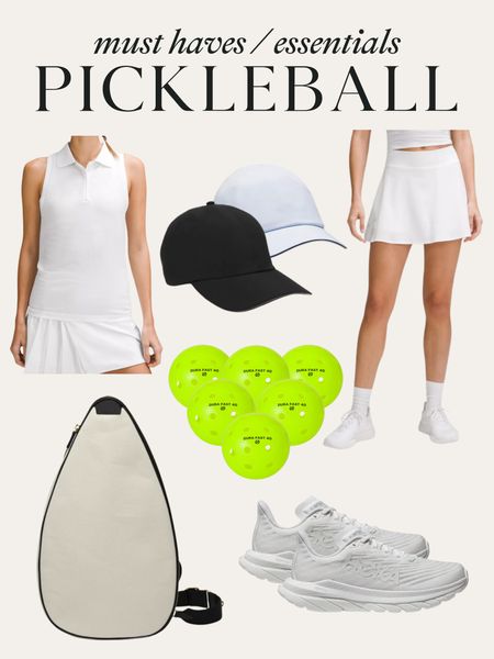 Pickleball outfit and essentials! #lululemon #amazon #leatherology 

#LTKshoecrush #LTKfitness #LTKActive