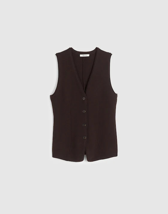V-Neck Sweater Vest in 100% Merino Wool | Madewell | Madewell