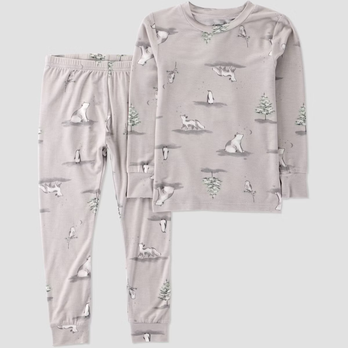 Carter's Just One You® Toddler 2pc Mint Polar Bears & Trees Short Sleeve Comfy Soft Snug Fit Paj... | Target