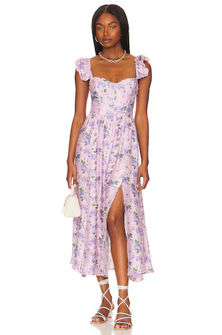 Wedelia Dress in Purple Floral | Revolve Clothing (Global)