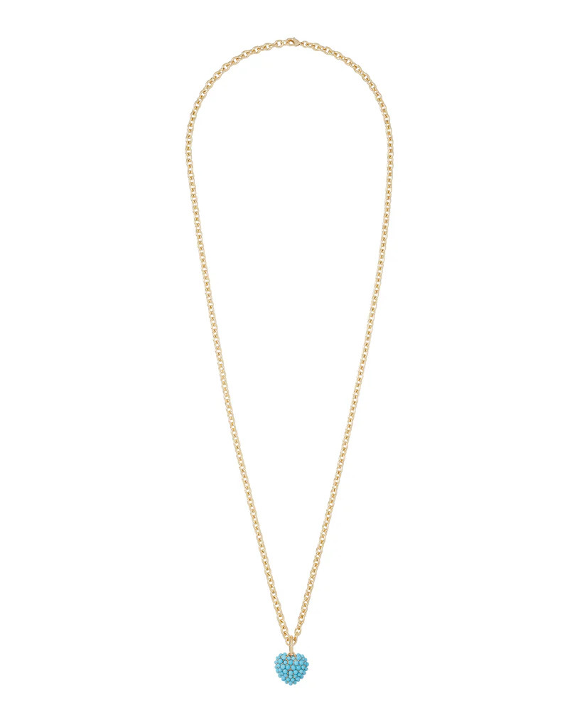 The Encrusted Puffy Heart Necklace | Roxanne Assoulin