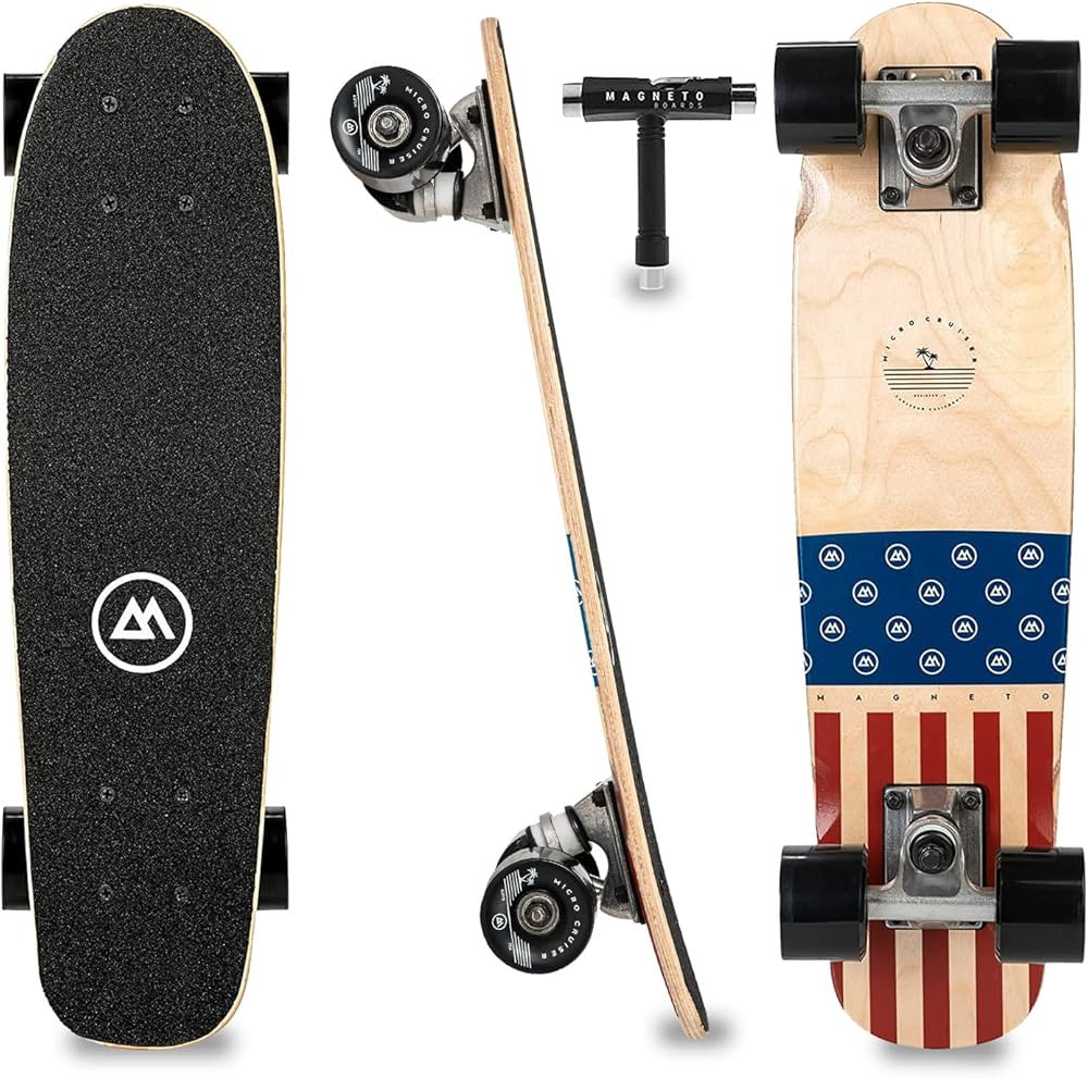 Magneto Complete Skateboard | 22" x 6" | 7-Layer Canadian Maple Deck | Kids Skateboard Cruiser Sk... | Amazon (US)